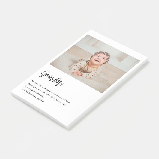 Moderne, eenvoudige beste grootmoeder ooit post-it® notes (Schuin)