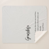 Moderne, eenvoudige beste grootmoeder ooit sherpa deken (Voorkant (horizontaal))