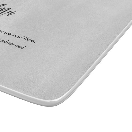 Moderne, eenvoudige beste grootmoeder ooit snijplank (Hoek)