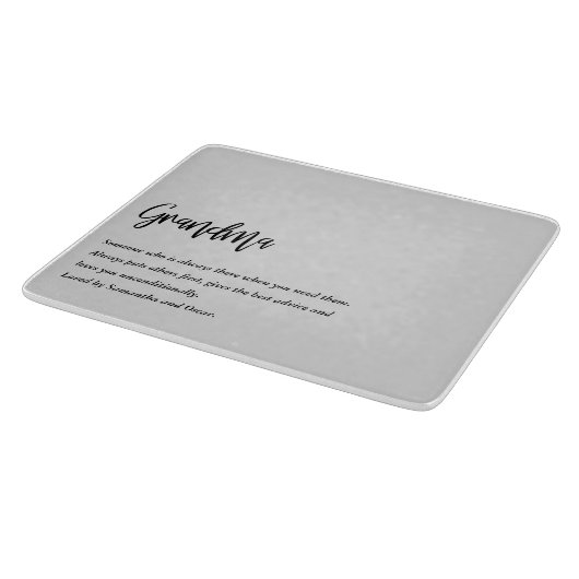 Moderne, eenvoudige beste grootmoeder ooit snijplank (Hoek)