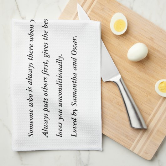 Moderne, eenvoudige beste grootmoeder ooit theedoek (Quarter Fold)