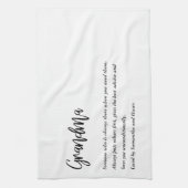 Moderne, eenvoudige beste grootmoeder ooit theedoek (Verticaal)