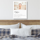 Moderne, eenvoudige beste moeder ooit canvas afdruk (Insitu (Slaapkamer))