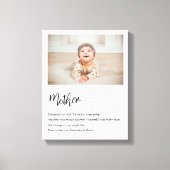 Moderne, eenvoudige beste moeder ooit canvas afdruk (Voorkant)