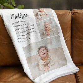 Moderne, eenvoudige beste moeder ooit fleece deken