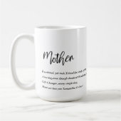 Moderne, eenvoudige beste moeder ooit koffiemok (Links)