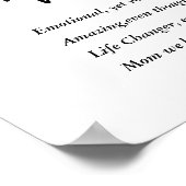 Moderne, eenvoudige beste moeder ooit poster (Hoek)