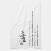 Moderne, eenvoudige beste moeder ooit theedoek (Verticaal)