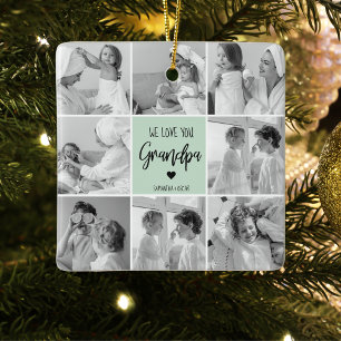 Moderne, eenvoudige beste opa ooit pastel Mint Gif Keramisch Ornament