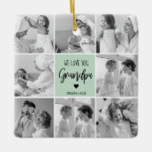 Moderne, eenvoudige beste opa ooit pastel Mint Gif Keramisch Ornament (Voorkant)