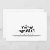 Moderne, eenvoudige, bewegende aankondiging (Voorkant / Achterkant)