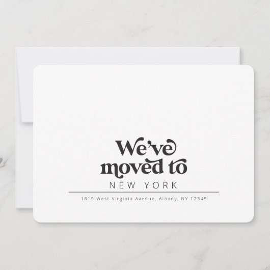 Moderne, eenvoudige, bewegende aankondiging (Voorkant)