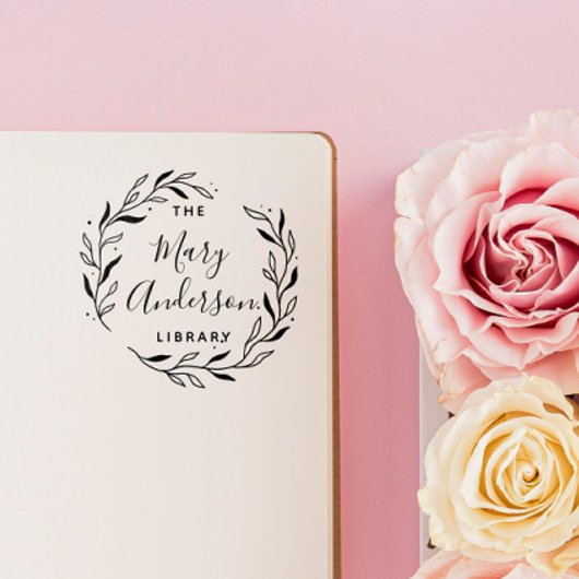 Moderne eenvoudige bladeren uit de bibliotheek van rubberstempel