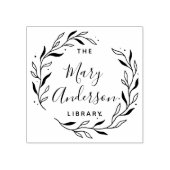 Moderne eenvoudige bladeren uit de bibliotheek van rubberstempel (Afrduk)