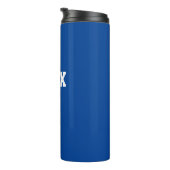 Moderne Eenvoudige Blauwe Aangepaste Kindergarten Thermosbeker (Geroteerd rechts)