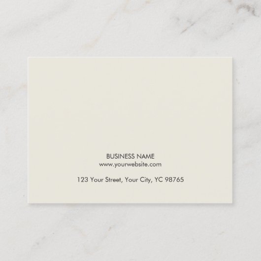 Moderne, eenvoudige, blauwe, grijze consultant visitekaartje (Achterkant)