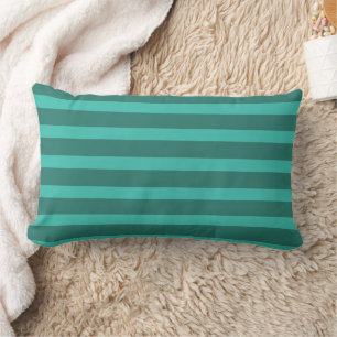 Moderne Eenvoudige blauwe Marine Twee Tone Stripe  Kussen