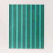 Moderne Eenvoudige blauwe Marine Twee Tone Stripe  Legpuzzel (Verticaal)