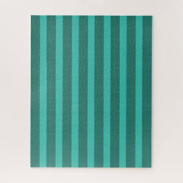 Moderne Eenvoudige blauwe Marine Twee Tone Stripe  Legpuzzel
