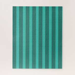 Moderne Eenvoudige blauwe Marine Twee Tone Stripe  Legpuzzel