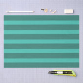 Moderne Eenvoudige blauwe Marine Twee Tone Stripe  Tissuepapier (Craft)