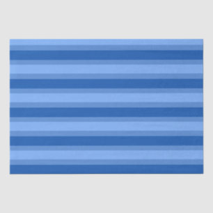 Moderne Eenvoudige blauwe Marine Twee Tone Stripe Tissuepapier