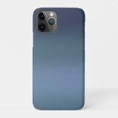 Moderne Eenvoudige Blauwe Navy Gradiënt Kleur Case-Mate iPhone Case (Achterkant)