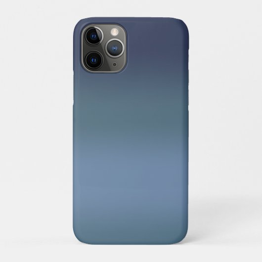 Moderne Eenvoudige Blauwe Navy Gradiënt Kleur Case-Mate iPhone Case (Achterkant)