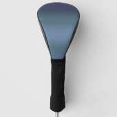 Moderne Eenvoudige Blauwe Navy Gradiënt Kleur Golfheadcover (Voorkant)
