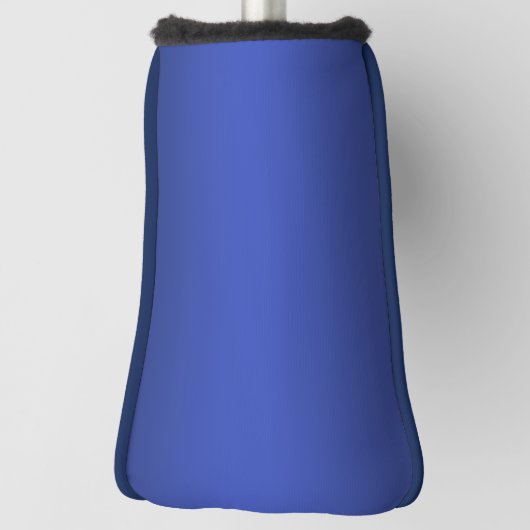 Moderne Eenvoudige Blauwe Navy Gradiënt Kleur Golfheadcover (Draai 90)