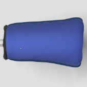 Moderne Eenvoudige Blauwe Navy Gradiënt Kleur Golfheadcover (Voorkant)