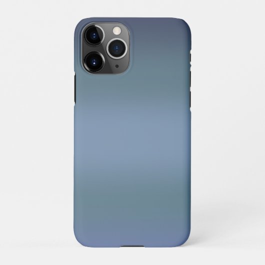 Moderne Eenvoudige Blauwe Navy Gradiënt Kleur iPhone Hoesje (Achterkant)
