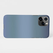 Moderne Eenvoudige Blauwe Navy Gradiënt Kleur iPhone Hoesje (Achterkant horizontaal)