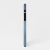 Moderne Eenvoudige Blauwe Navy Gradiënt Kleur iPhone Hoesje (Linkerkant)