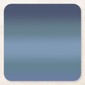 Moderne Eenvoudige Blauwe Navy Gradiënt Kleur Kartonnen Onderzetters (Voorkant)