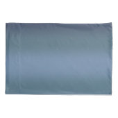 Moderne Eenvoudige Blauwe Navy Gradiënt Kleur Kussensloop (Achterkant)