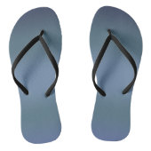 Moderne Eenvoudige Blauwe Navy Gradiënt Kleur Teenslippers (Voetbed)