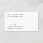 Moderne eenvoudige Blauwgroen Waterverf achtergron Visitekaartje (Achterkant)