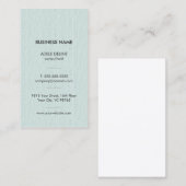 Moderne, eenvoudige, Bleke blauw consultant Visitekaartje (Voorkant / Achterkant)