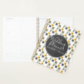 Moderne Eenvoudige Bloem Bruiloft Planner (Display)