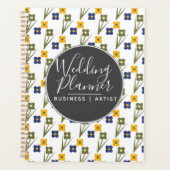 Moderne Eenvoudige Bloem Bruiloft Planner (Voorkant)