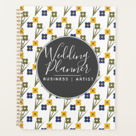 Moderne Eenvoudige Bloem Bruiloft Planner