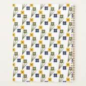 Moderne Eenvoudige Bloem Bruiloft Planner (Achterkant)