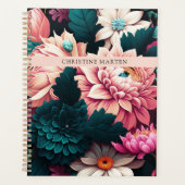 Moderne eenvoudige bloemen planner (Voorkant)