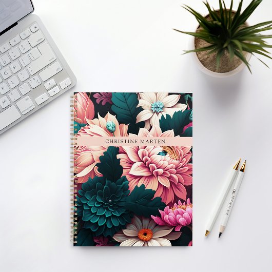 Moderne eenvoudige bloemen planner
