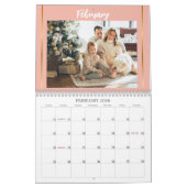 Moderne eenvoudige bloemenfamilie afbeeldingen 202 kalender (Feb 2026)