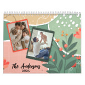 Moderne eenvoudige bloemenfamilie afbeeldingen 202 kalender (Hoes)