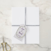 Moderne eenvoudige bloemige Boho-huwelijk bedankt Cadeaulabel (Met Touw)