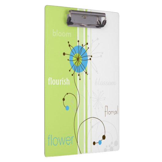 Moderne eenvoudige, blokgroene typografie klembord (Rechts)