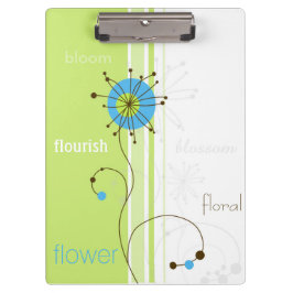 Moderne eenvoudige, blokgroene typografie klembord